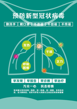 预防新型冠状病毒宣传