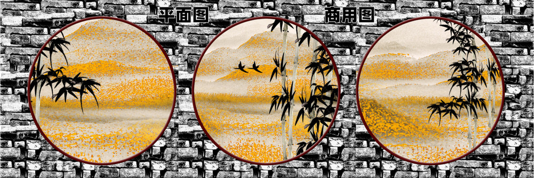 金色山水