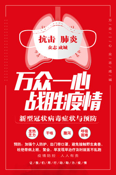 預(yù)防新型冠狀病毒肺炎武漢加油