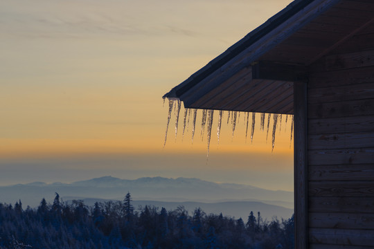 雪岭夕照9