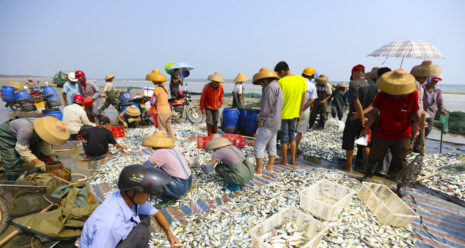 南海风情渔民生活