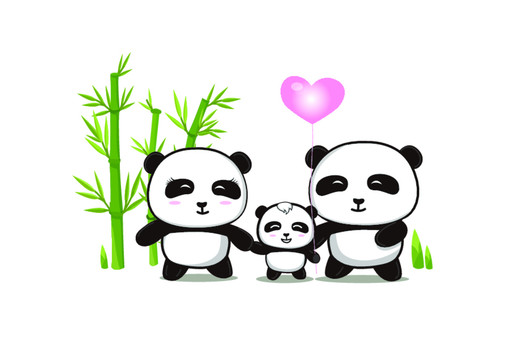 卡通熊貓