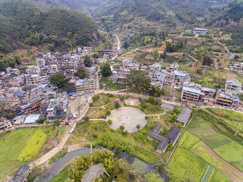 航拍广南坝美风景区