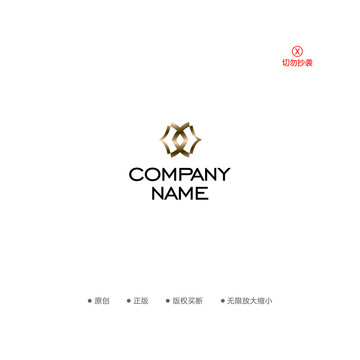 X字母魚logo