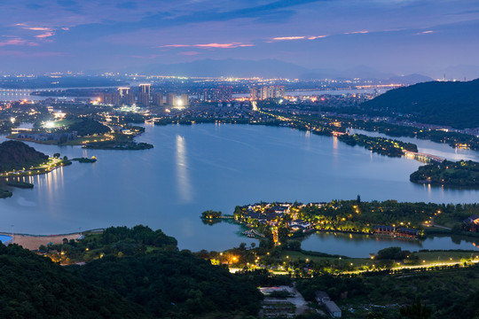 杭州湘湖全景