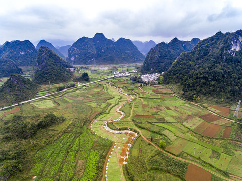 百色市靖西市山区风光