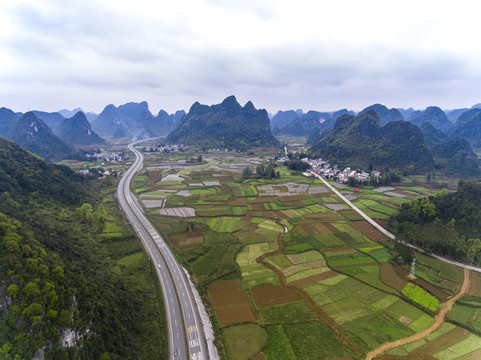 百色市靖西市山区风光