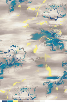 抽象花地毯