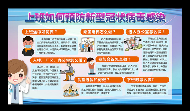 上班如何預防新型冠狀病毒