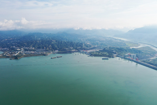 三峡大坝局部