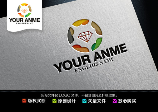 五彩珠寶logo