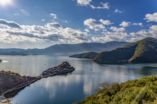 云南泸沽湖里格半岛