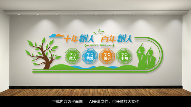 四個學會校園文化墻