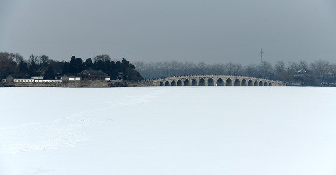 颐和园雪景