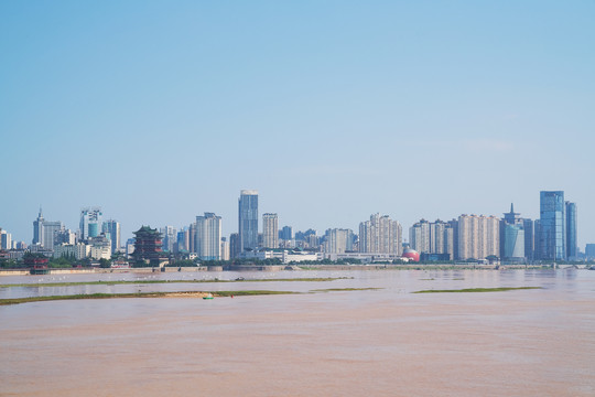 江西南昌市城市风光和建筑桥梁