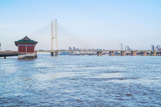 江西南昌市城市风光和建筑桥梁