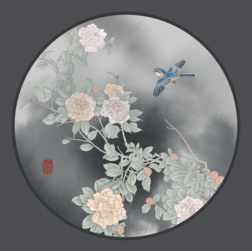 中式花鳥畫