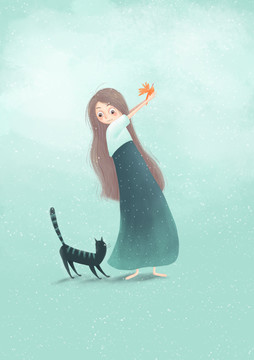 少女与猫