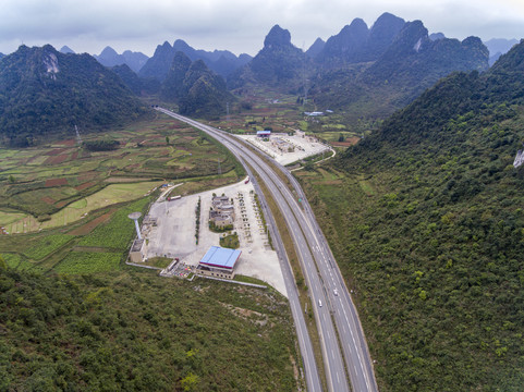 百色市靖西市山区风光