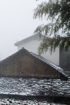 乡村雪景