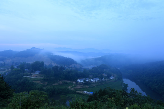 桃花岛旅游景区雨后