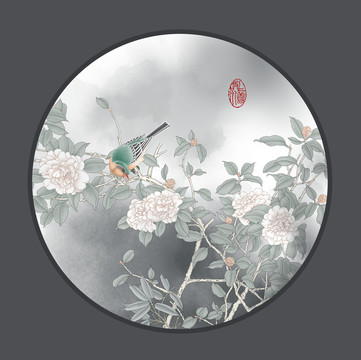 中式花鳥畫