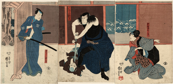 歌川國芳主馬小金吾