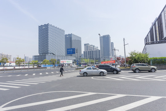 苏州城市道路街景