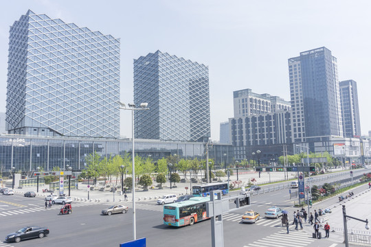 苏州城市道路街景