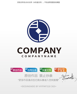 钱币铜钱logo标志商标