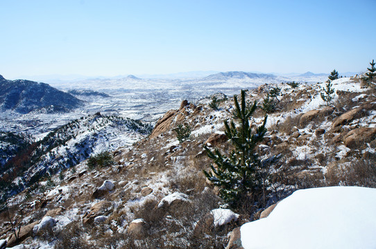 高山雪景