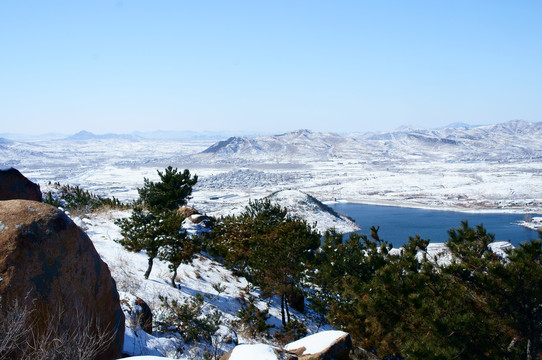 高山雪景