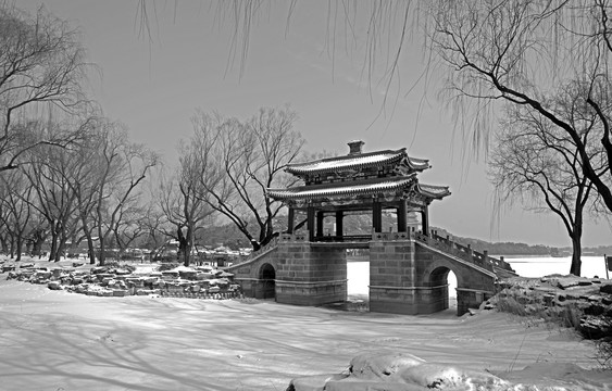 颐和园雪景