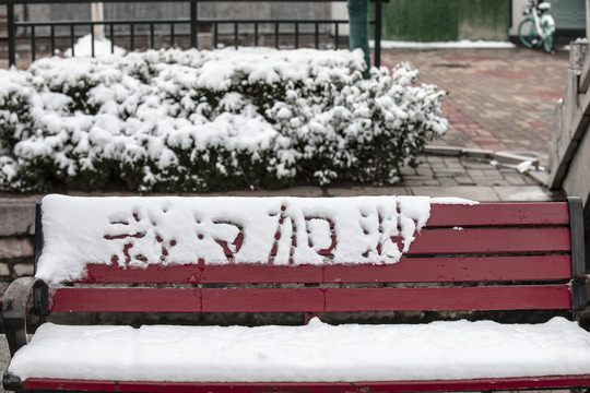 济南大明湖畔雪中情