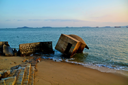 厦门海滨黄昏