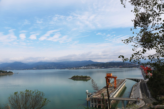 三峡大坝局部