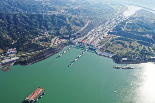 三峡大坝局部