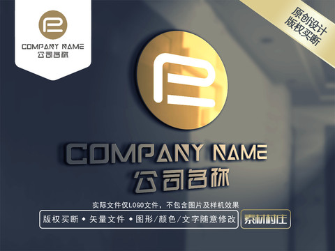 PE字母LOGO