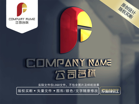 P字母金融LOGO