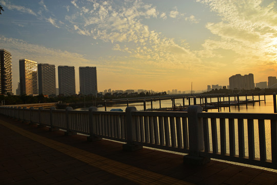 帆船港海滨风光