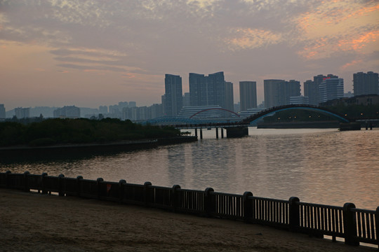 厦门五缘湾黄昏