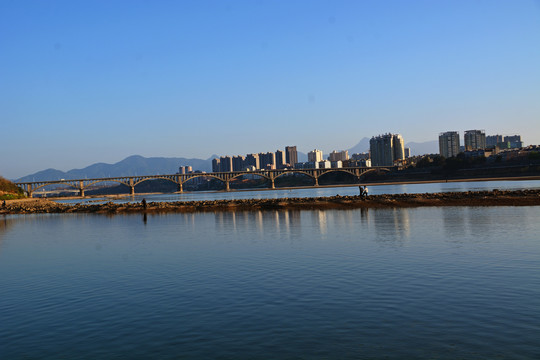 赣州贡江风景