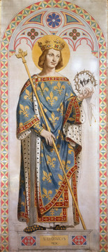 让·奥古斯特·多米尼克·安格尔法国国王圣路易斯