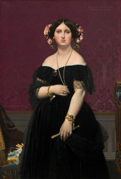 让·奥古斯特·多米尼克·安格尔穆特西夫人肖像