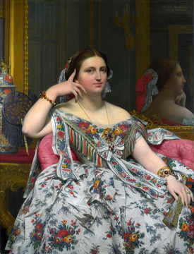 让·奥古斯特·多米尼克·安格尔穆塔西夫人肖像