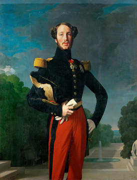 让·奥古斯特·多米尼克·安格尔奥尔良公爵肖像
