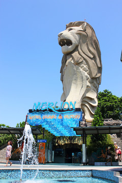 新加坡圣淘沙鱼尾狮