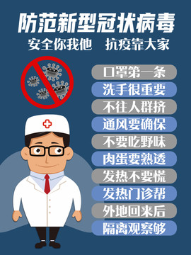 預(yù)防新型冠狀病毒順口溜