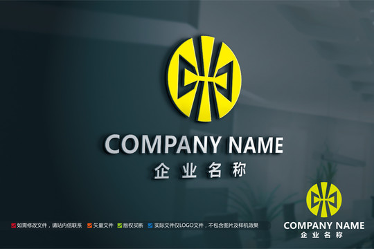 工業(yè)工廠公司標(biāo)志C字母LOGO