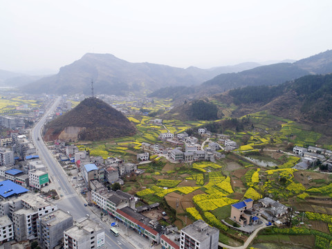 航拍水坪街道